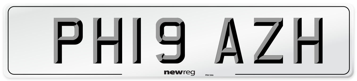 PH19 AZH Number Plate from New Reg